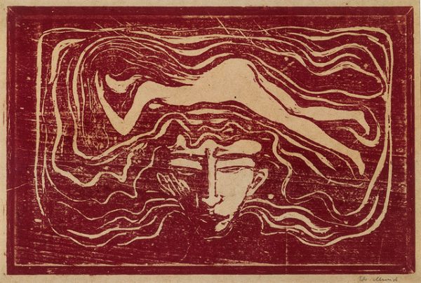 Riproduzione di litografia di Munch